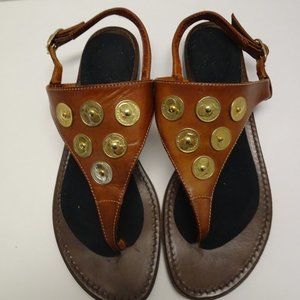 VTG Joan & David Made in Italy Coin Thong Sandals 381/2
